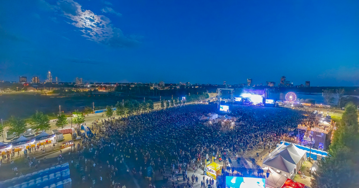 LeBreton Flats Park with music stages